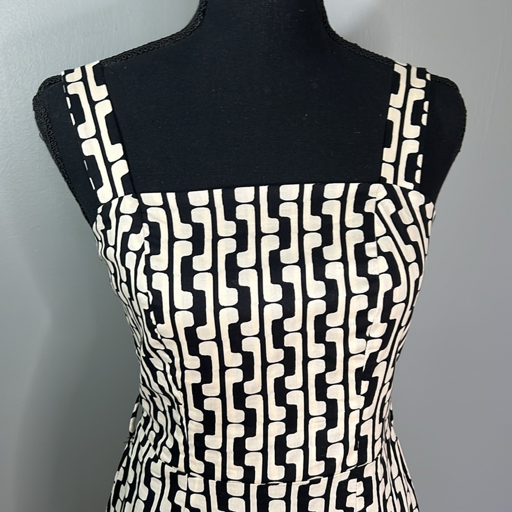 MONTEAU Squareneck Print Midi Dress - Picture 2 of 4